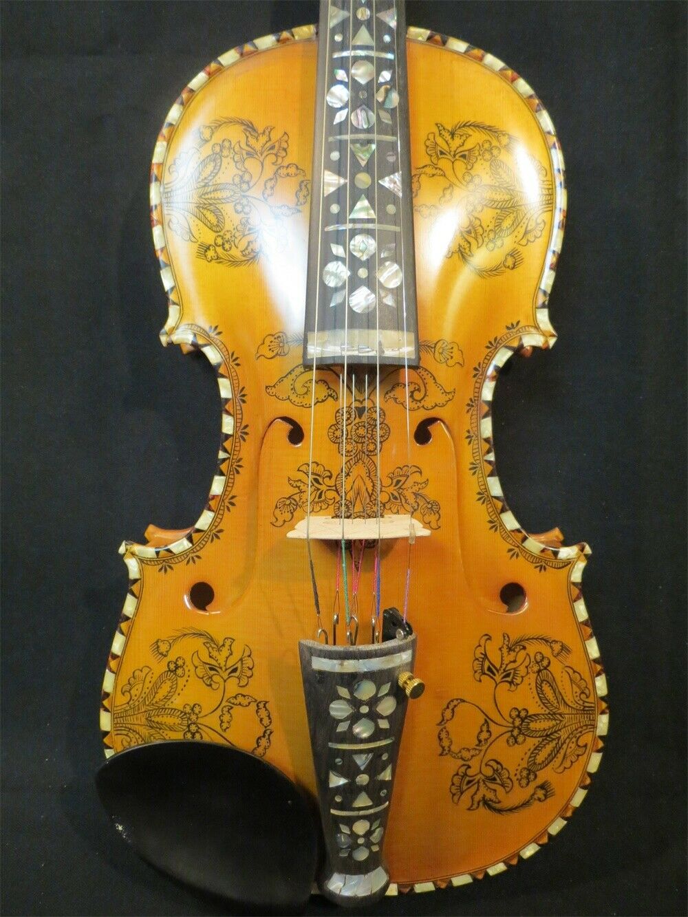 Musical Instrument Fiddle - Copie de violon Hardanger norvégien 4/4