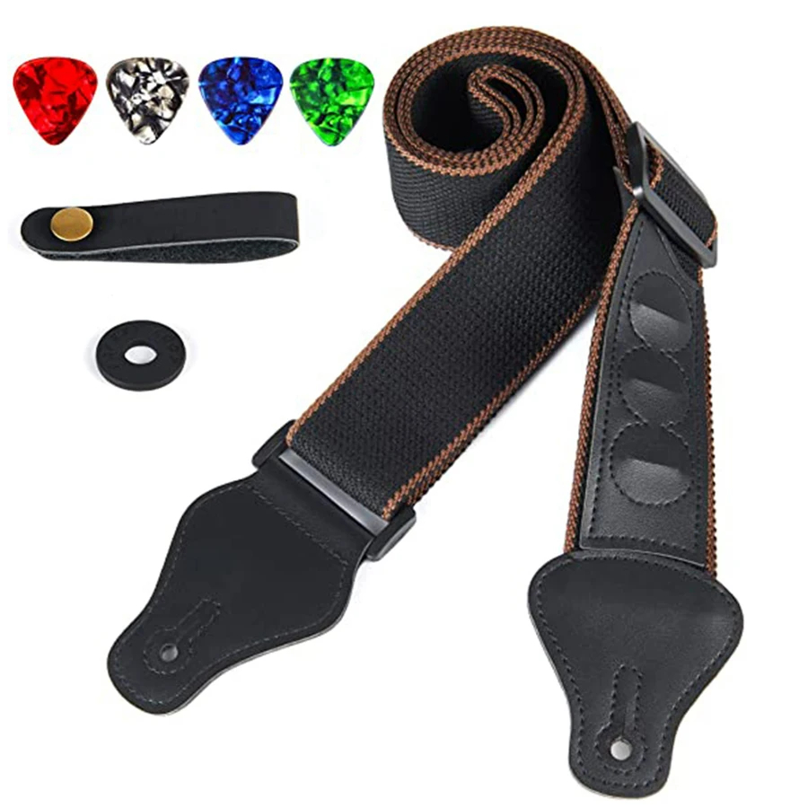 Musical Instrument Note - Sangle de guitare en cuir PU