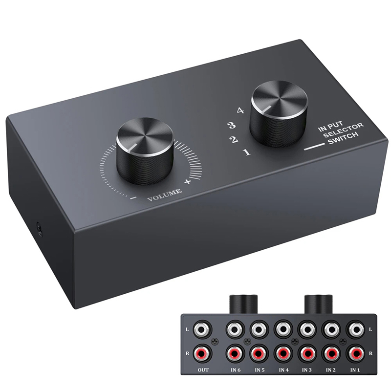 Musical Instrument Vector - Sélecteur de commutateur Audio 6 voies