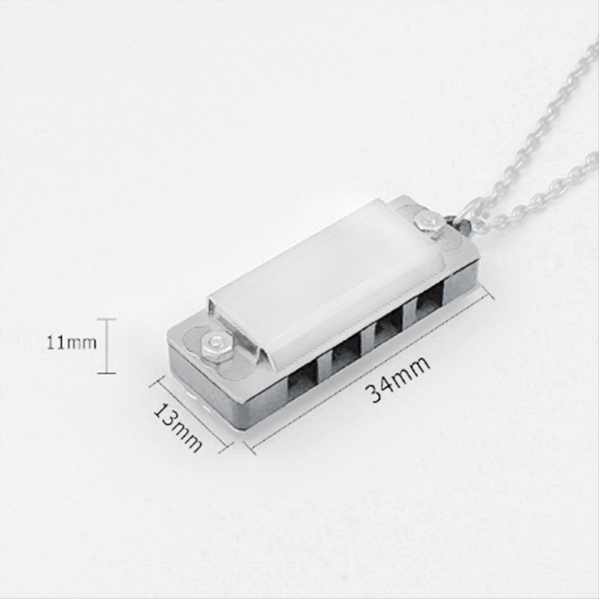 Musical Instrument For Beginners - Collier harmonica miniature ABXY, 4 trous,