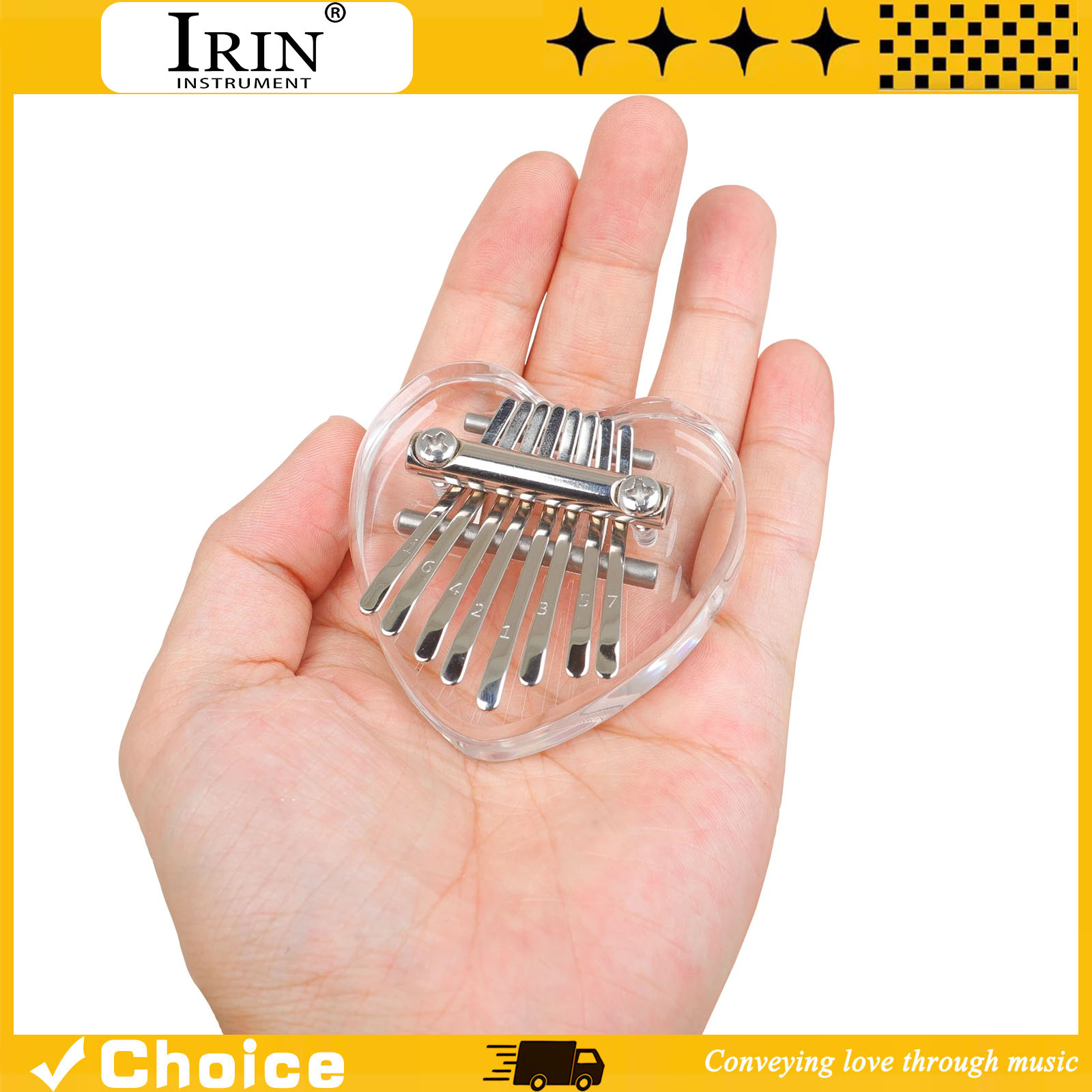 Musical Instrument For Beginners - Kalimba à 8 touches, mini piano