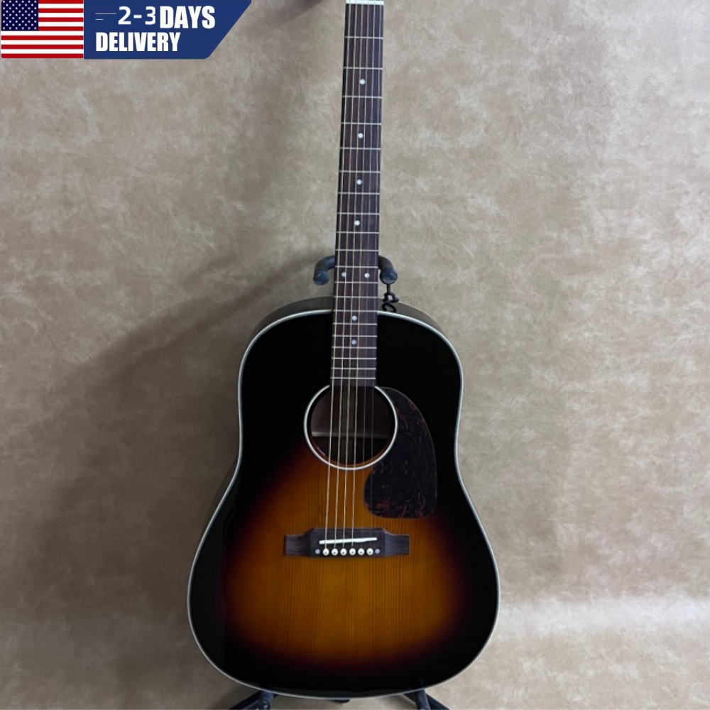 Musical Instrument For Beginners - Guitare acoustique J-45 couleur Sunburst en