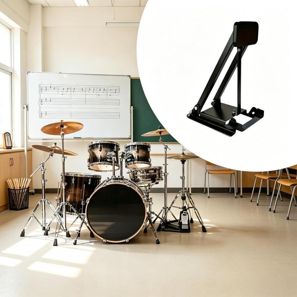 Musical Instrument Drum - Pédale d'entraînement compacte rembourrée pour grosse