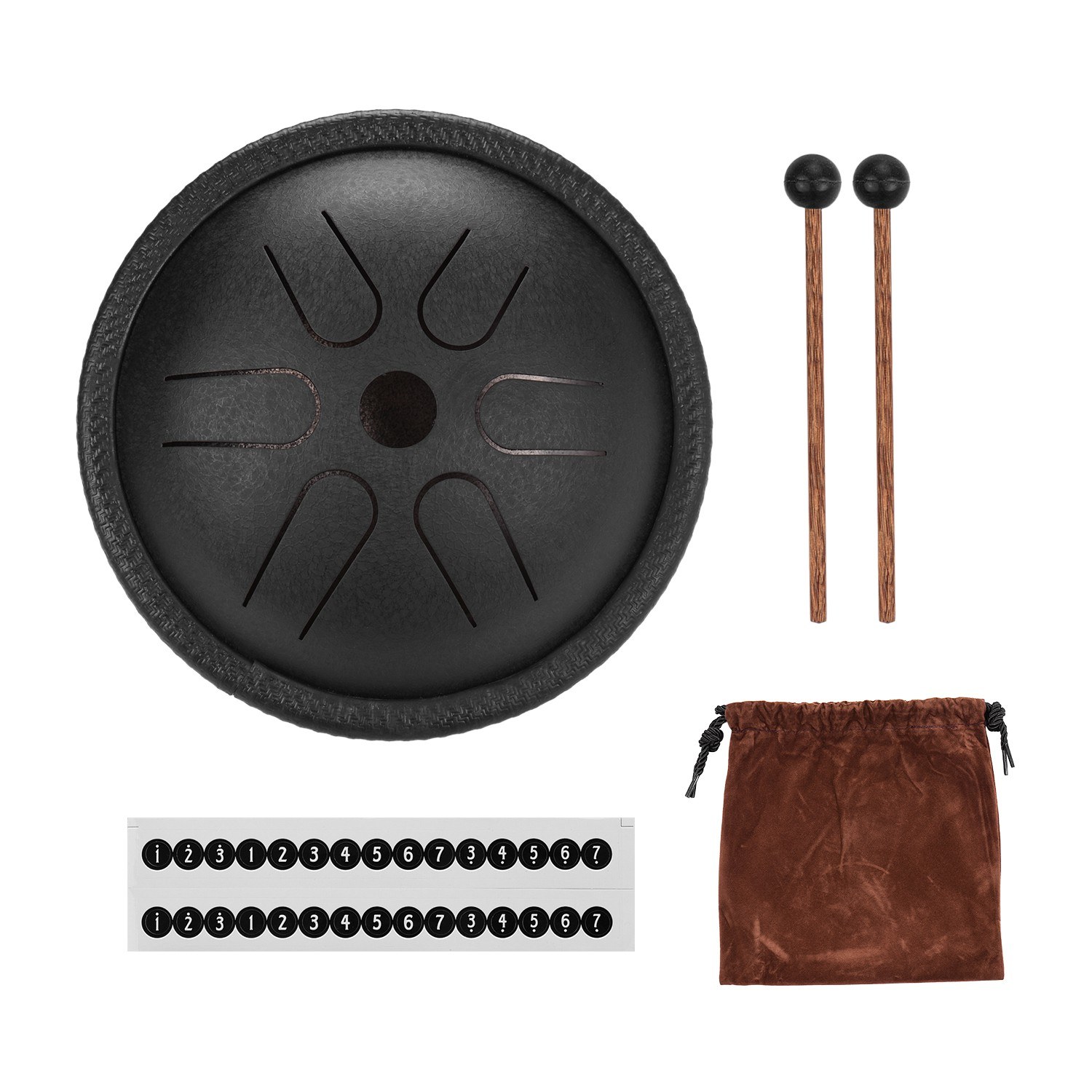 Tongue Drum Steel - Mini tambour à langue en acier