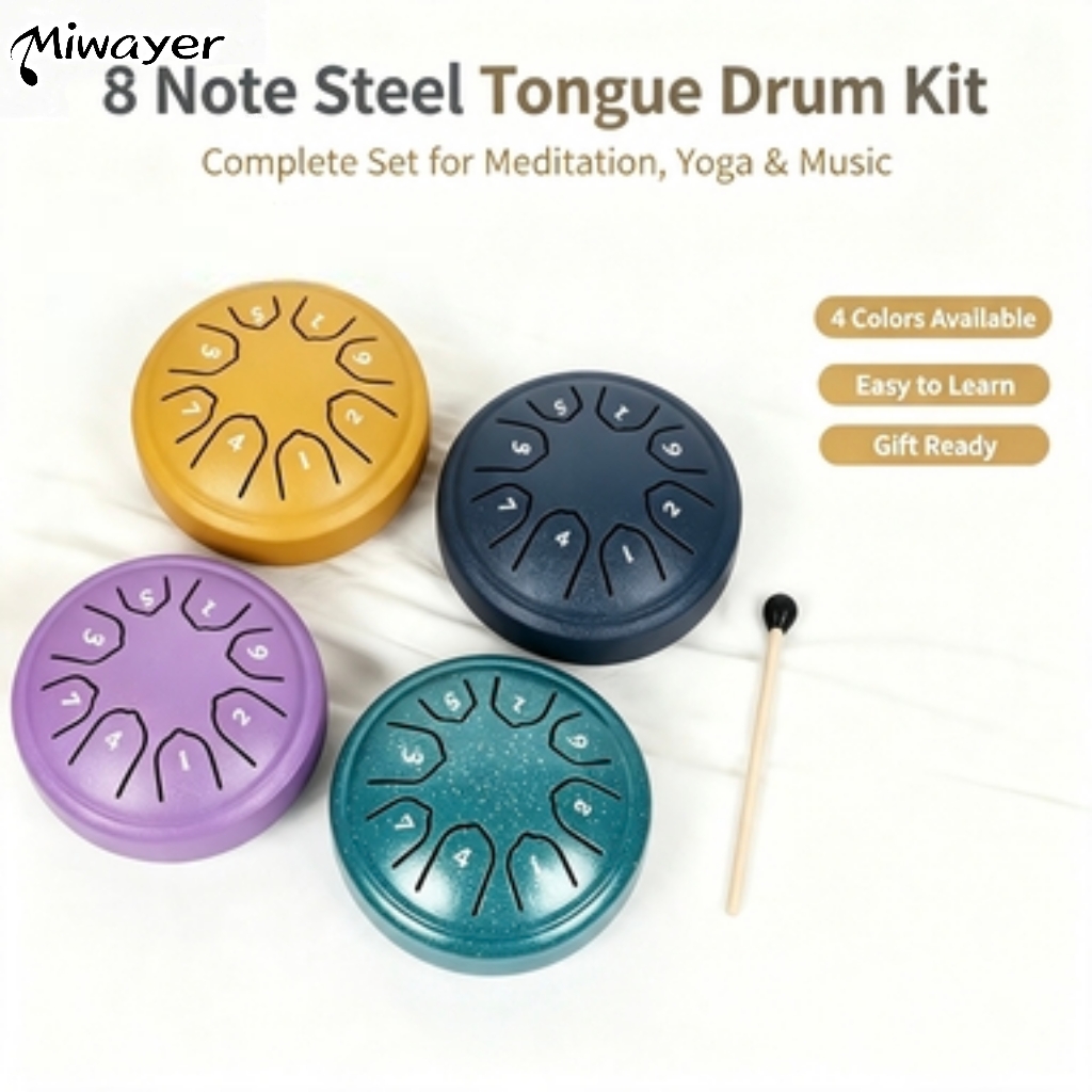 Tongue Drum Steel - Miwayer Tambour à langue en acier
