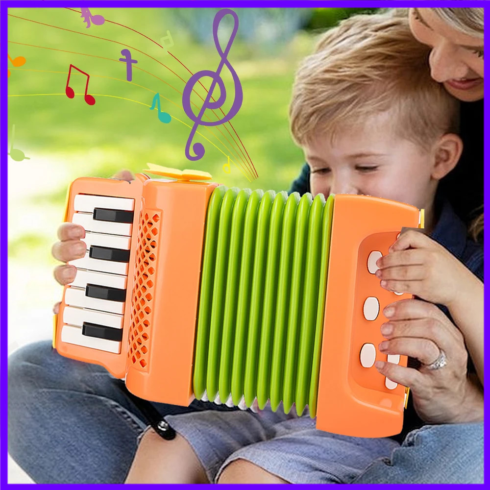 Musical Instrument Drawing - Jouet accordéon pour enfants, 10 touches,