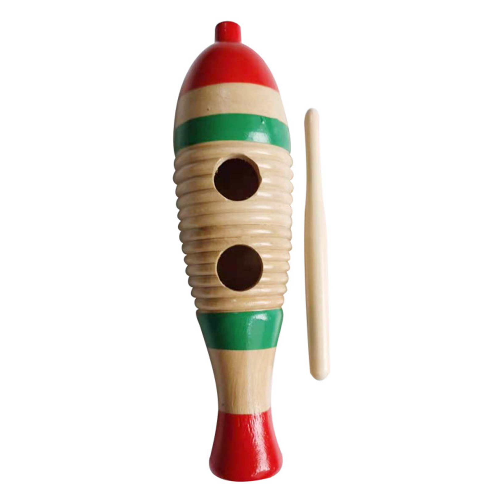 Guiro Scraper Instrument - Guiro en bois coloré en forme