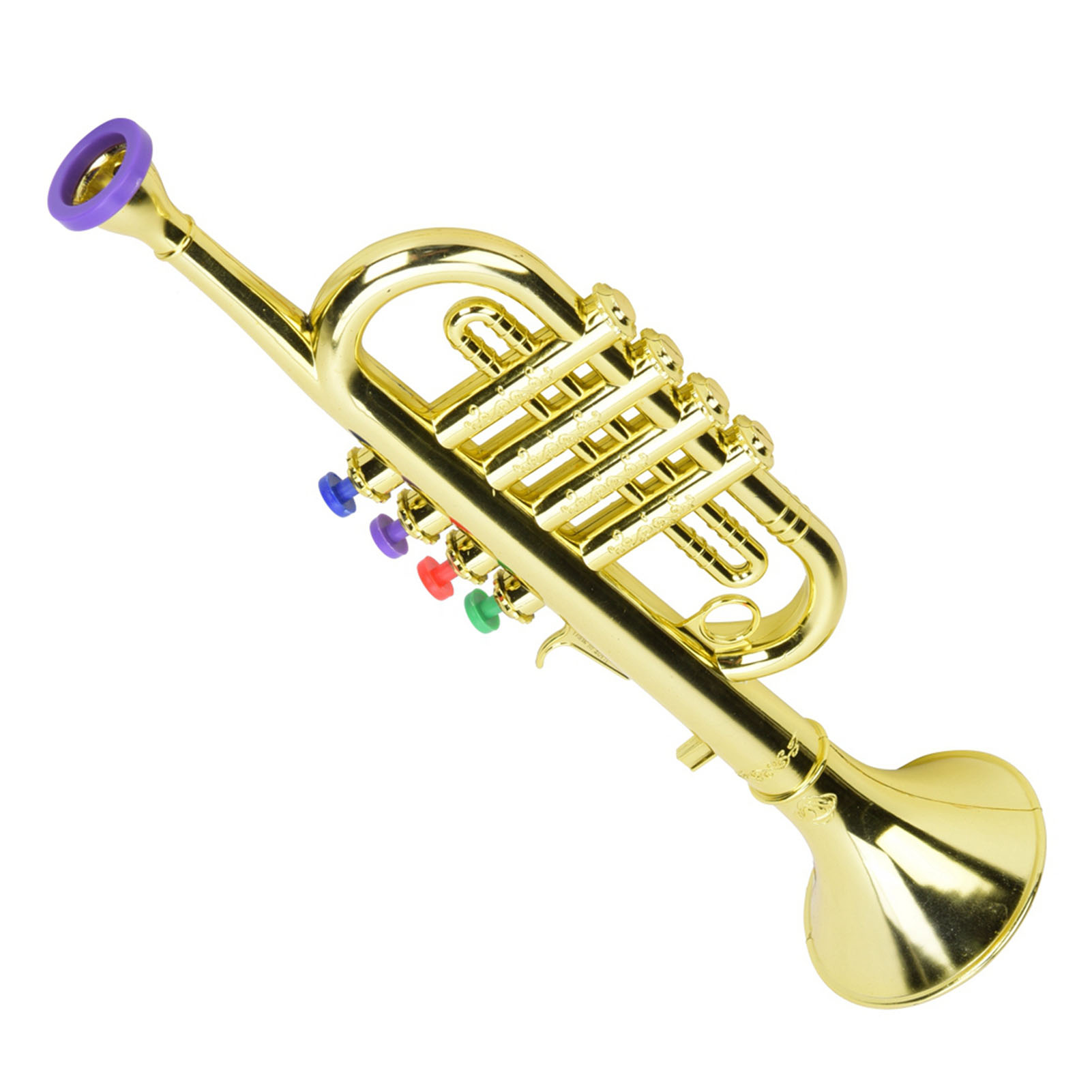 Musical Instrument Drawing - Trompette pour enfants en plastique revêtu