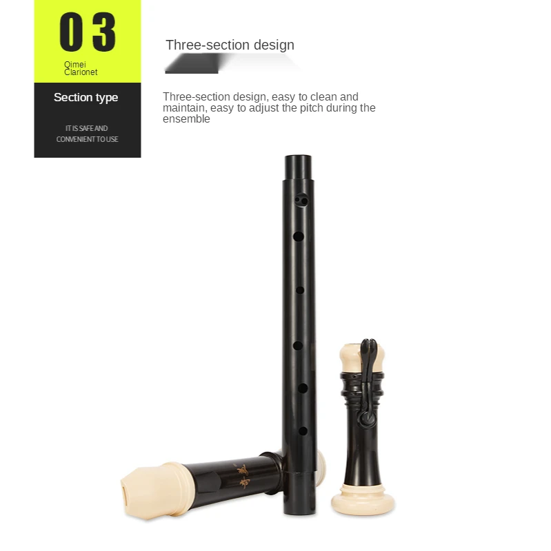 Musical Instrument Recorder - Qimei Clarinette Ténor Baroque 8 Trous,