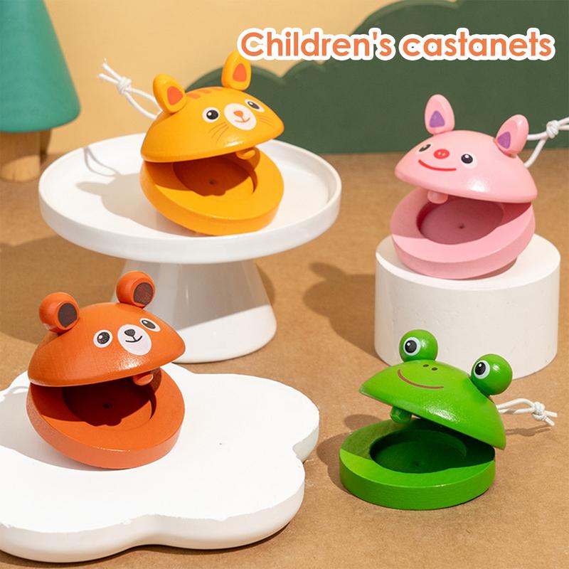 Musical Instrument Clapper - Castagnettes en bois de dessin animé