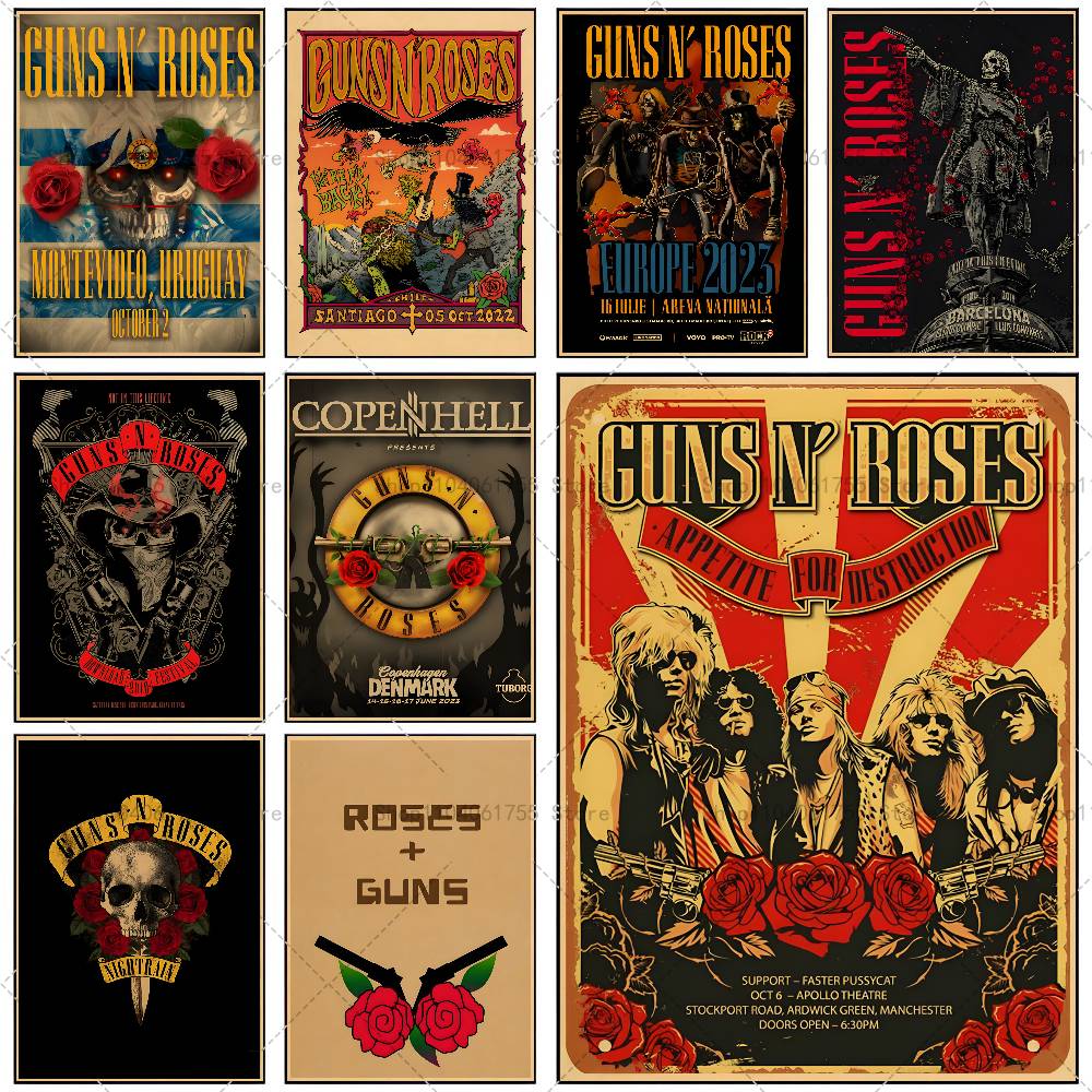 Affiche de groupe de rock G-Gu - Musical Instrument Poster avis et prix