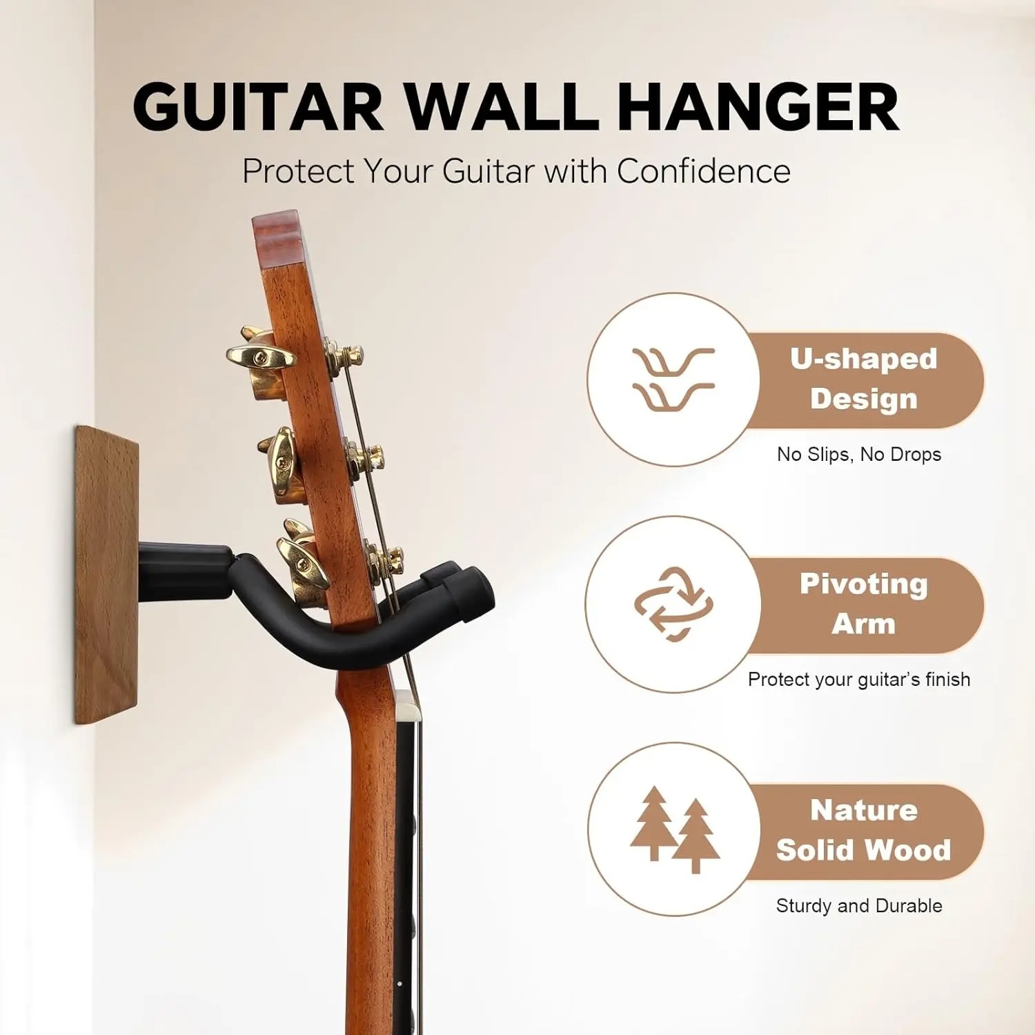 Support mural pour guitare, ba - Musical Instrument Note avis et prix