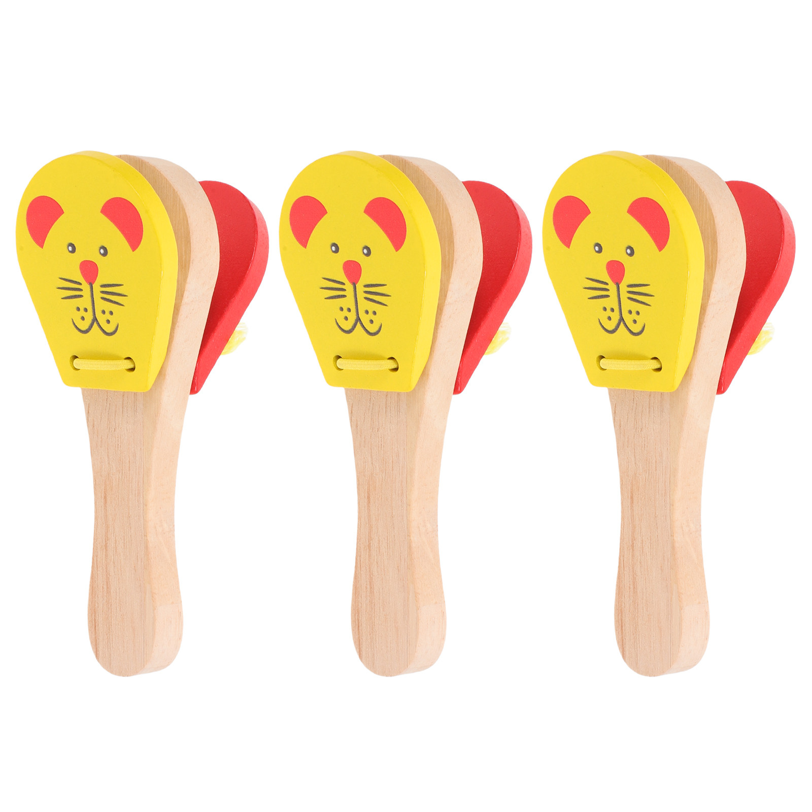 3 Castagnettes en bois sur le  - Musical Instrument Clapper avis et prix