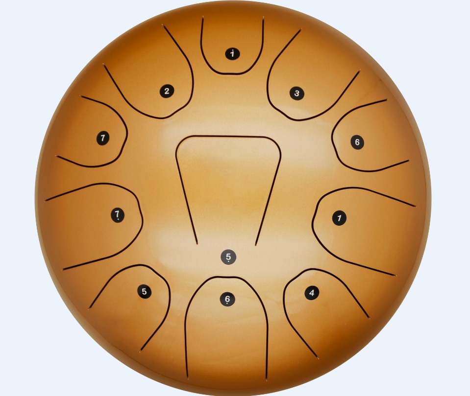 Tambour à main perlé de 12 pou - Tongue Drum Steel avis et prix