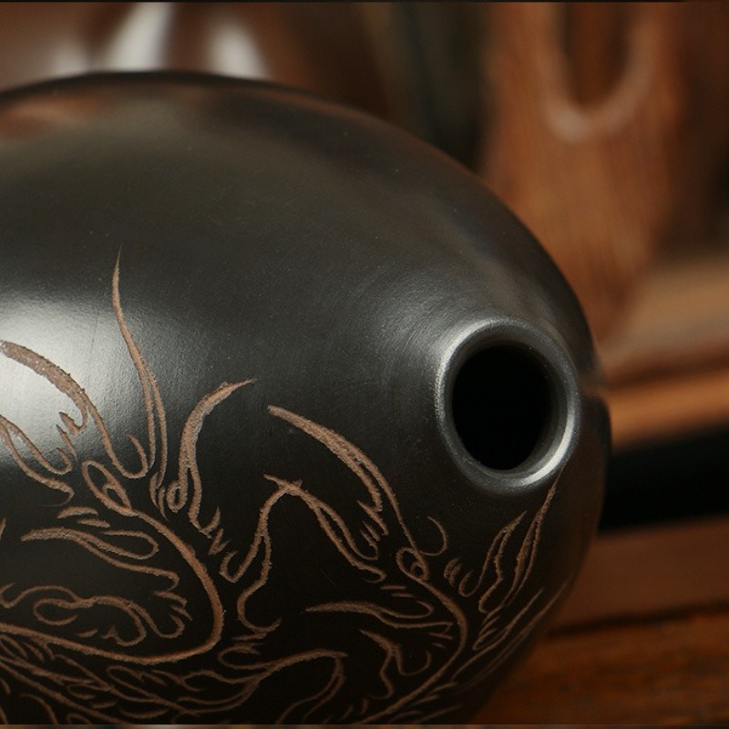 8 trous Ocarina noir Portable  - Musical Instrument Drawing avis et prix
