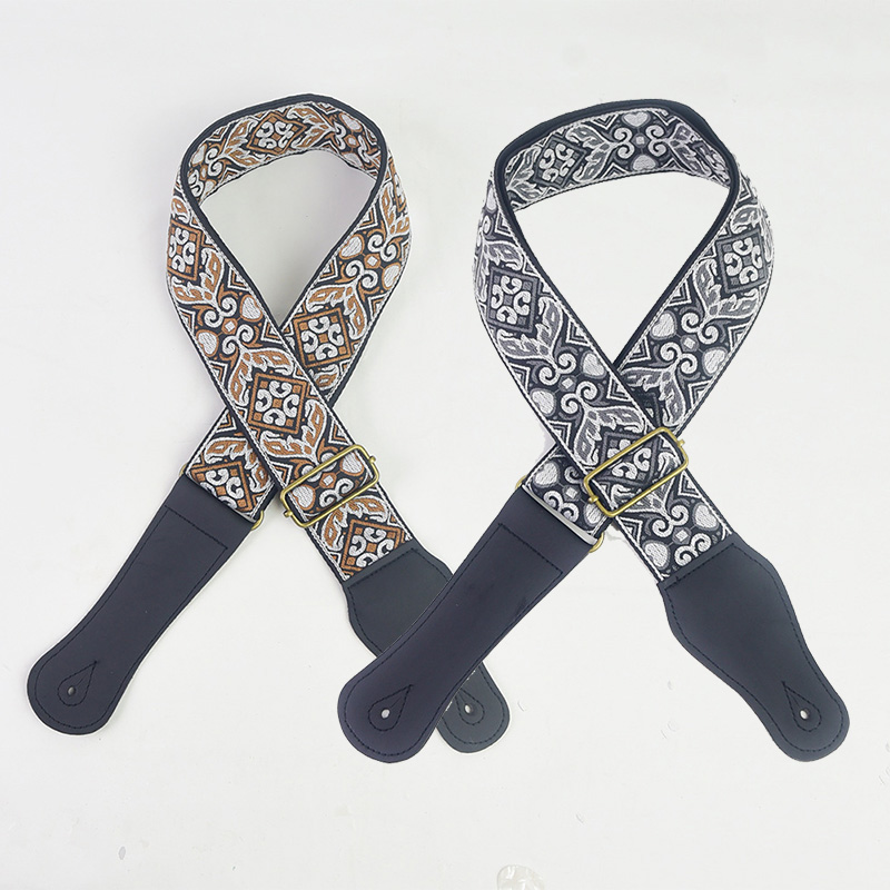 Sangle de guitare brodée, impr - Musical Instrument Note avis et prix