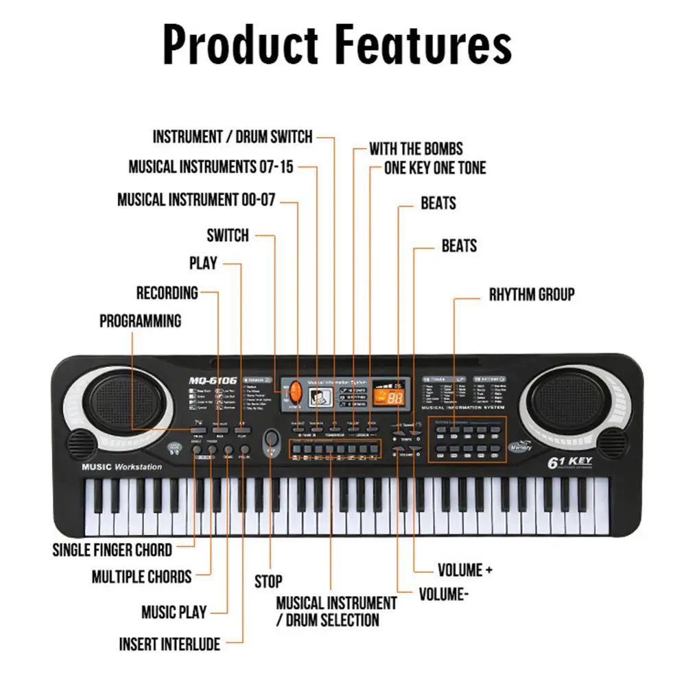 Clavier de Piano électronique  - Musical Instrument Drawing avis et prix