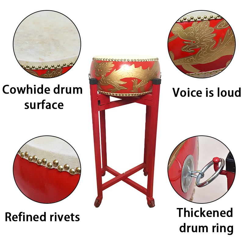 Tambour Vertical en cuir de va - Musical Instrument Drawing avis et prix